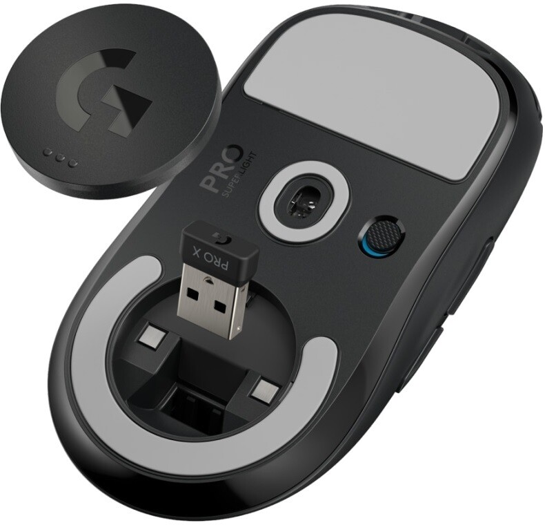 Logitech Pro X Superlight wireless fekete gamer egér