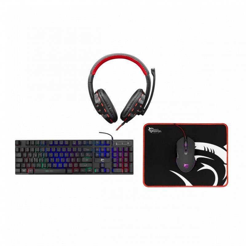 White Shark GC-4104HU, COMANCHE-3 gamer csomag fejhallgató + egér + egérpad + billentyűzet (magyar)