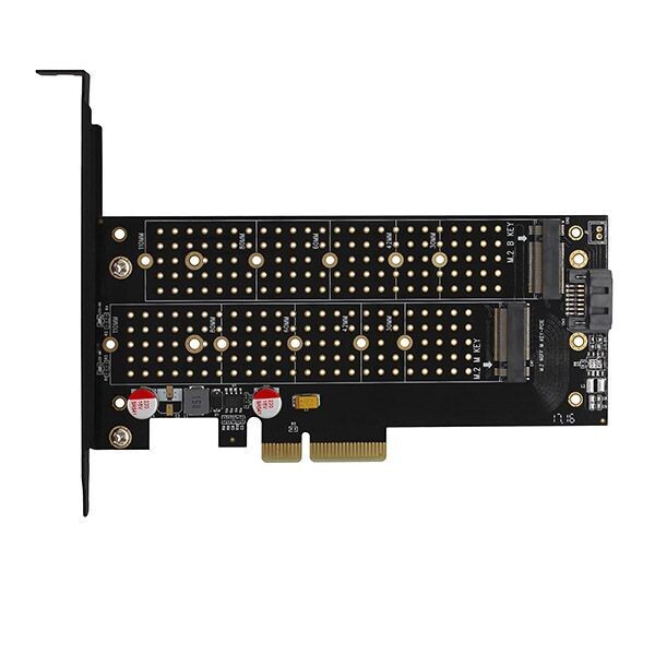Axagon PCIe NVMe+SATA M.2 adapter PCEM2-DC