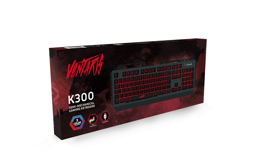 Ventaris K300 RGB HU gamer Billentyűzet