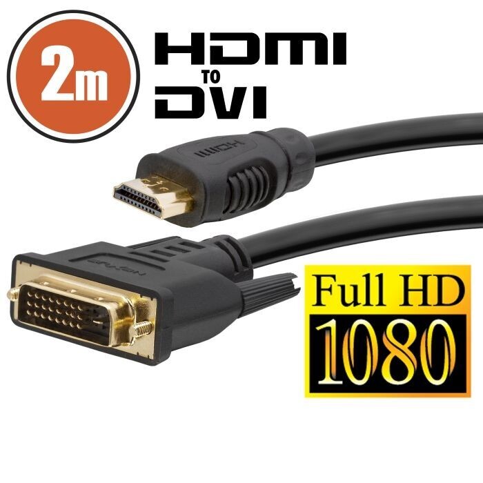 Kábel Delight HDMI- DVI-D 2m (M/M)