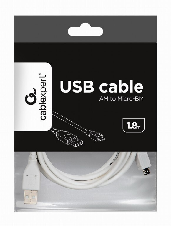 Gembird CCP-mUSB2-AMBM-6-W USB A-microB 1.8m Kábel