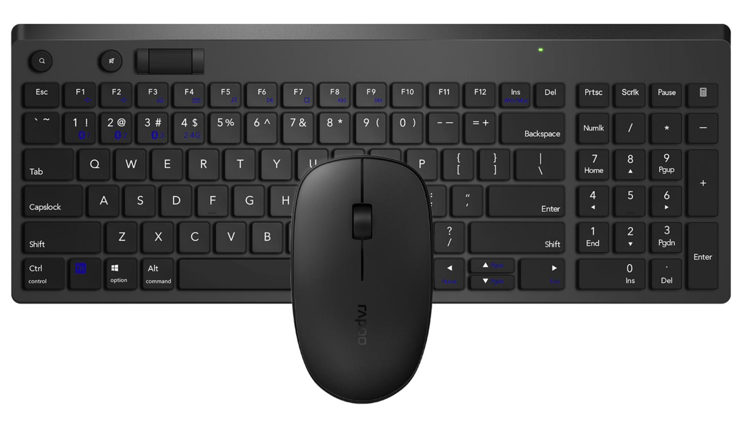Rapoo 8050T+egér bluetooth Billentyűzet