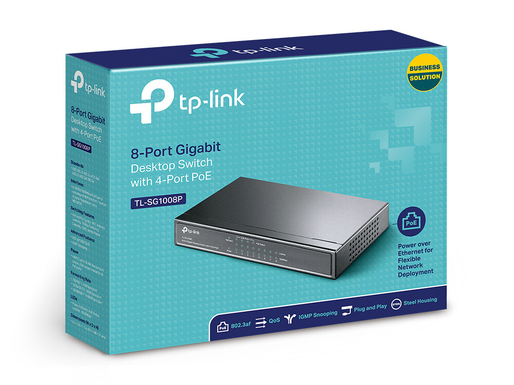 TP-Link TL-SG1008P 8 port Gig+4P Switch