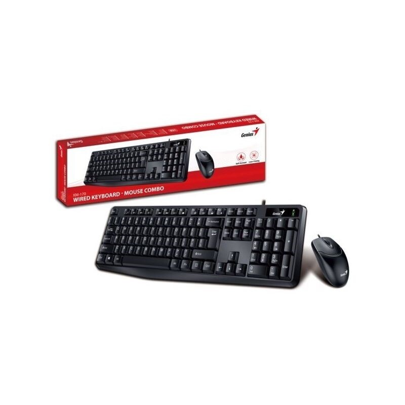 Genius KM-170 Billentyűzet+egér USB HU