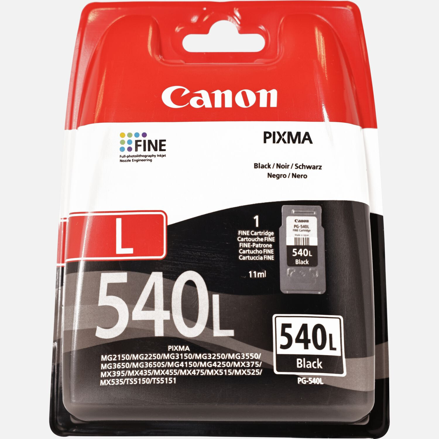 Canon PG-540L fekete 11ml 0,3K Tintapatron