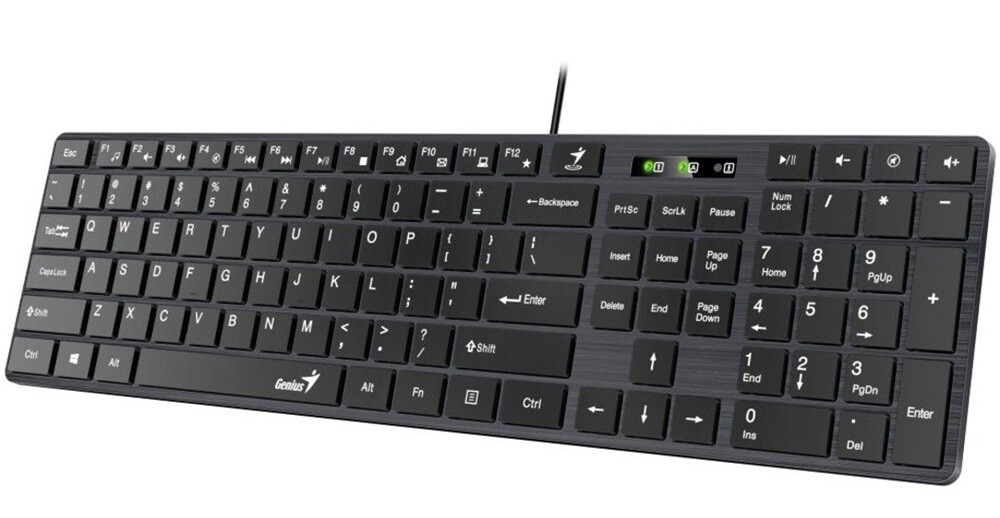 Genius SlimStar 126 HUN USB fekete billentyűzet