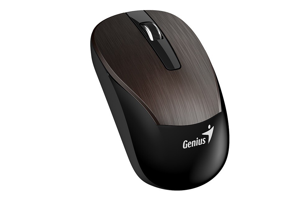 Genius ECO-8015 sötétbarna vezeték nélküli egér