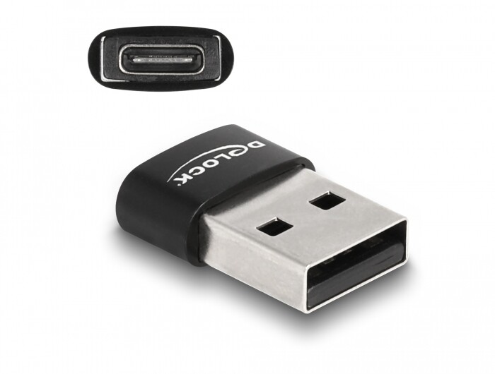 DeLock Adapter USB2.0 Type-A (M) to USB Type-C (F) 60002