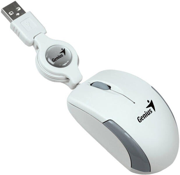 Genius MicroTraveler v2 USB fehér notebook egér