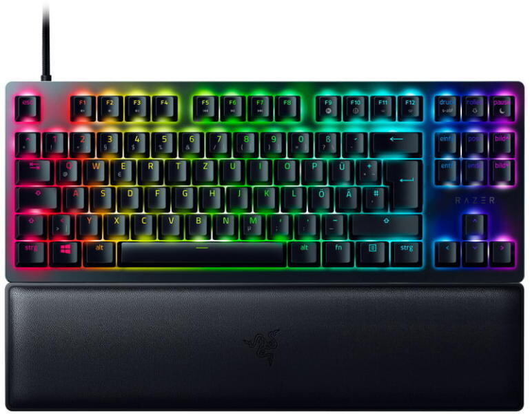 Razer Huntsman V2 TKL US (Purple Switch) mechanikus gamer billentyűzet