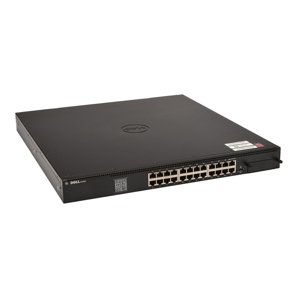 Dell N4032 PowerConnect 8132 Switch; Layer 3;24xRJ45 10GbE, 2x PSU 460W