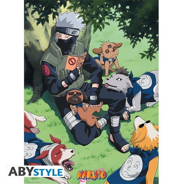 Naruto &quot;Kakashi and dogs&quot; 52x38 cm poszter