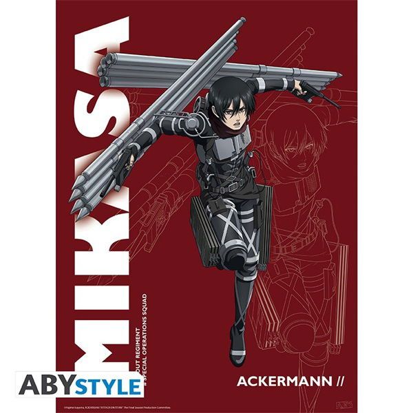 Attack on Titan &quot;Season 4 Mikasa&quot; 52x38 cm poszter
