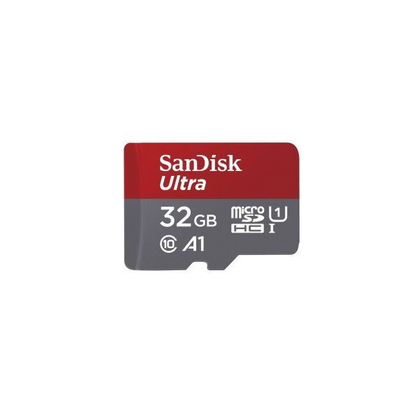 Sandisk 32GB microSDHC Ultra Class 10 UHS-I A1 (Android) + adapterrel