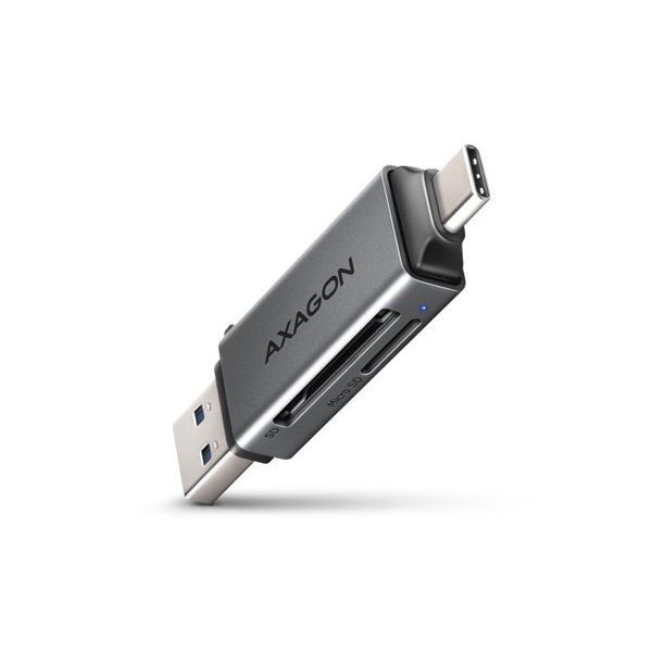 AXAGON CRE-DAC SuperSpeed USB-C + USB-A Card Reader