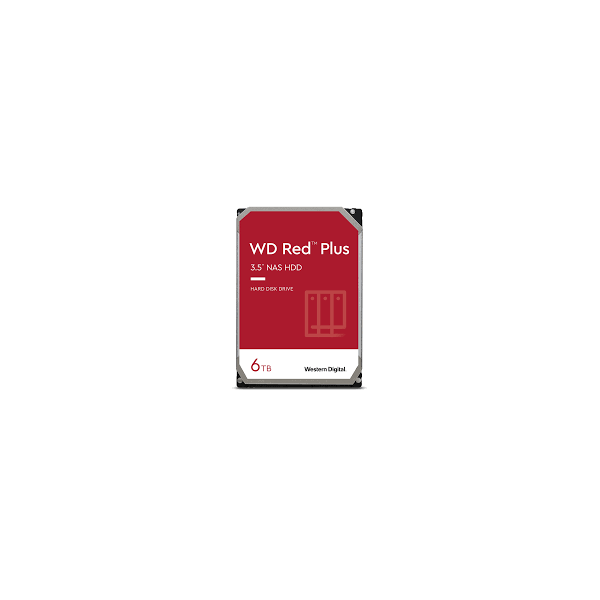 WD Hard Drive Red Plus WD60EFPX - 6 TB - 3.5&quot; - SATA 6 GB/s