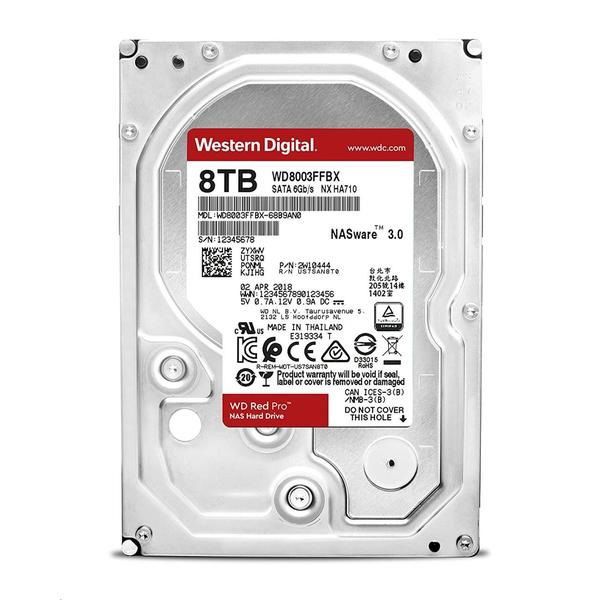 WD Hard Drive RED PRO - 8 TB - 3.5&quot; - SATA 6 GB/s