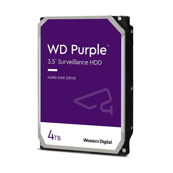 Western Digital 3,5&quot; 4000GB belső SATAIII 5400RPM 256MB PURPLE WD42PURZ winchester 3 év