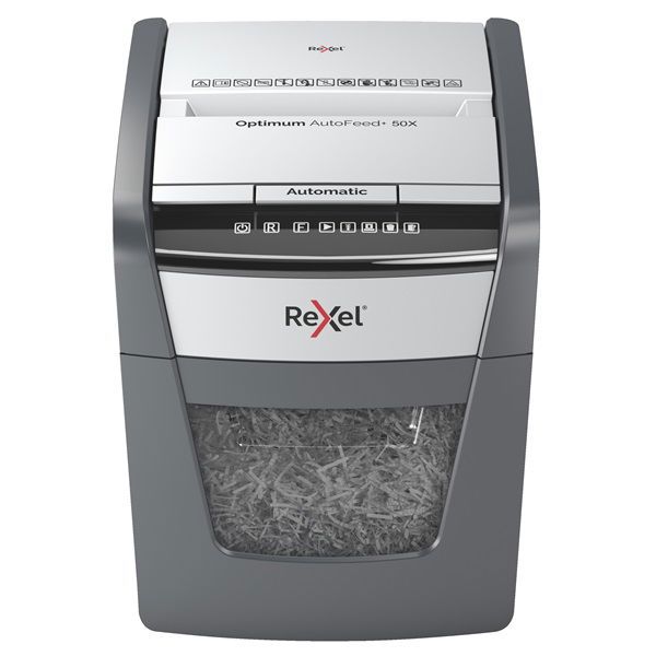 Rexel Optimum AutoFeed+ 50X konfetti automata iratmegsemmisítő
