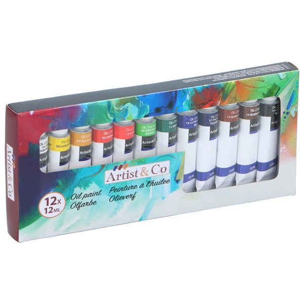 Artist&amp;Co 12 darabos 12 ml olajfesték