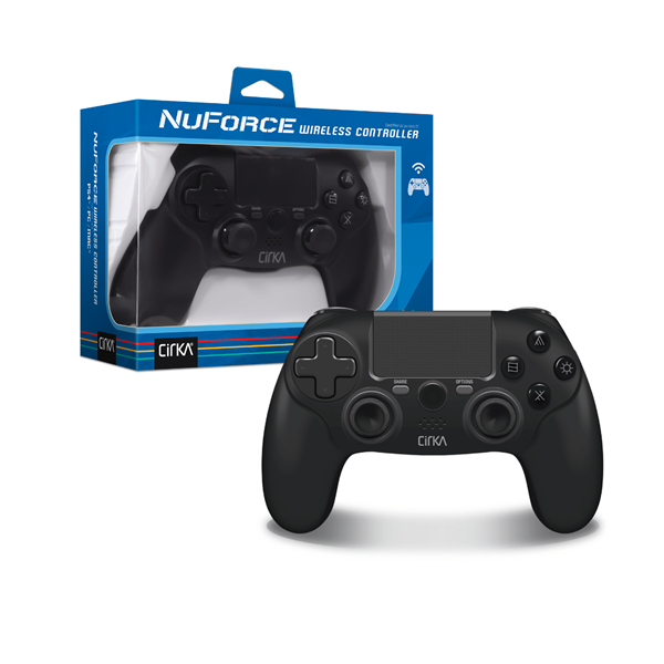 Cirka NuForce PS4/PC/Mac fekete vezeték nélküli kontroller