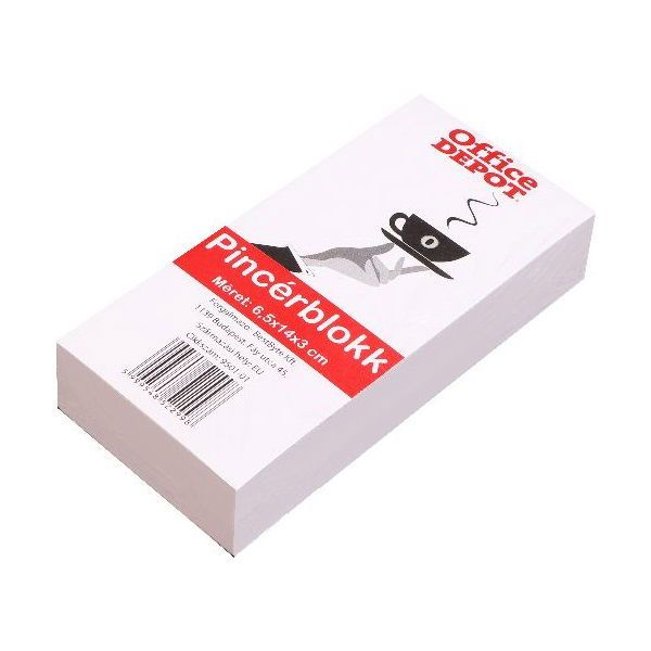 Office Depot 6,5 x 14 x 3 cm pincérblokk