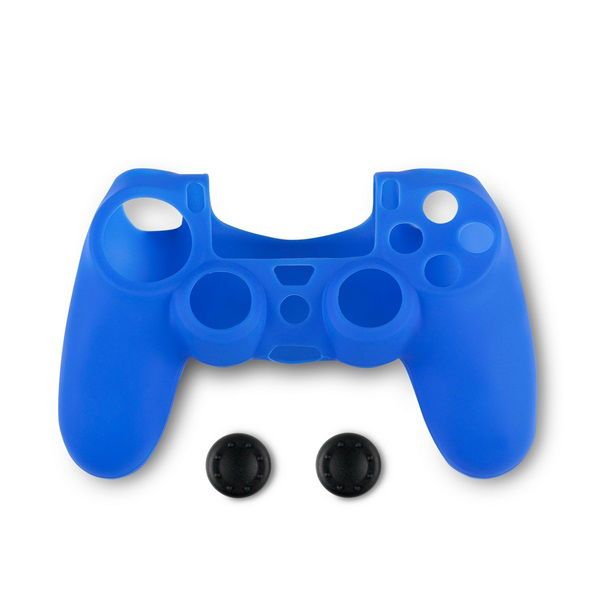 Spartan Gear PS4 kontroller szilikon skin kék + thumb grips