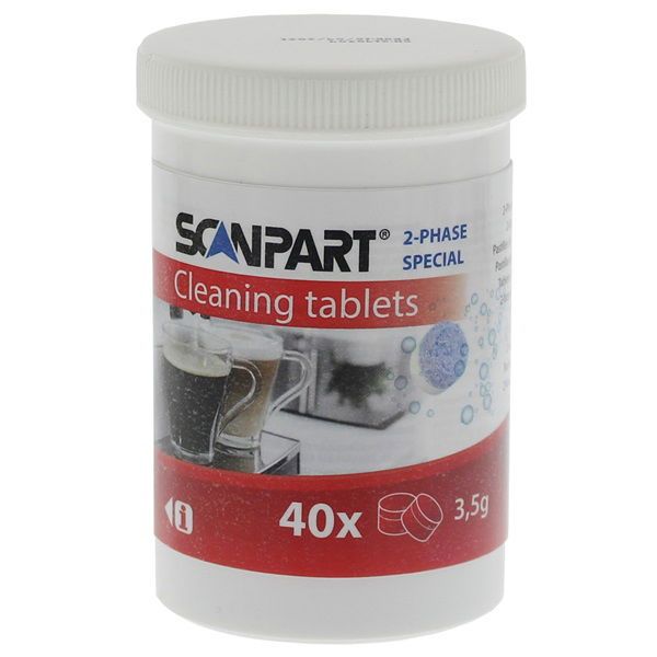 Scanpart 2790000220 kávéfözőhöz 2 fázis 3,5 g 15 mm 40db tisztítótabletta