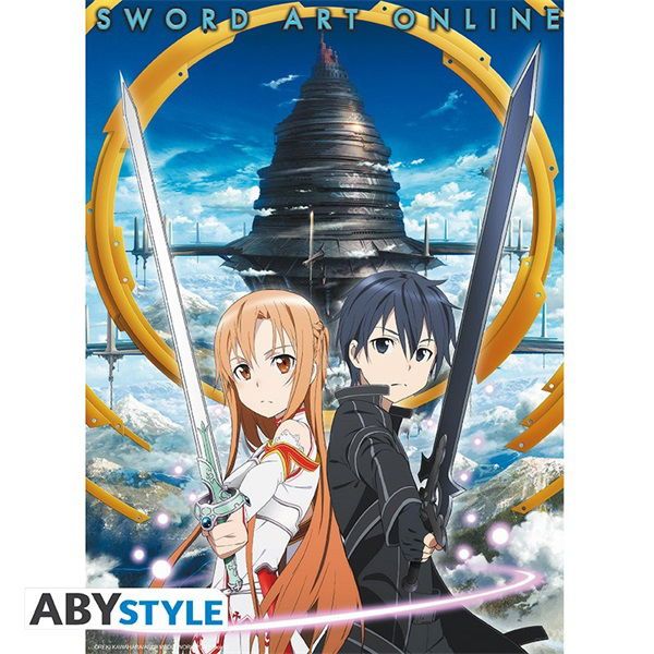 Sword Art Online &quot;Asuna &amp; Krito Aincrad&quot; 52x38 cm poszter