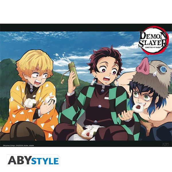 Demon Slayer &quot;Trio&quot; 52x38 cm poszter