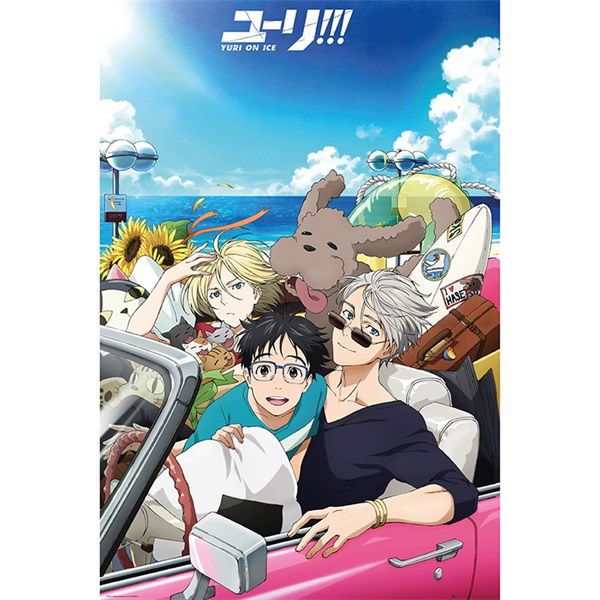 Yuri on Ice &quot;Car&quot; 91,5x61 cm poszter