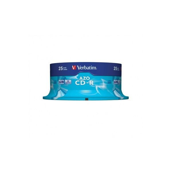 VERBATIM CDV7052B25 CD-R Crystal cake box CD lemez 25db/csomag