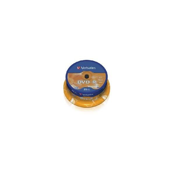 VERBATIM DVDV-16B25 DVD-R cake box DVD lemez 25db/csomag