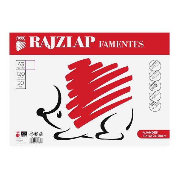 ICO Süni A3 famentes 20db rajzlap