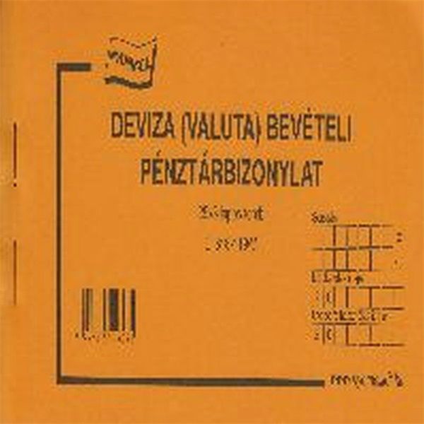 C.318-119/V 50x3lapos &quot;Deviza bevételi pénztárbizonylat&quot; nyomtatvány
