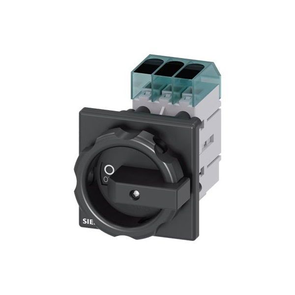 Siemens 3LD3254-0TK51 11kW panelre szerelhető fekete kar főkapcsoló