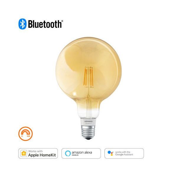Ledvance Smart+ BT FIL gömb fényforrás, áll. fényerővel, 6W 2400K E27 okos, vezérelhető intelligens fényforrás