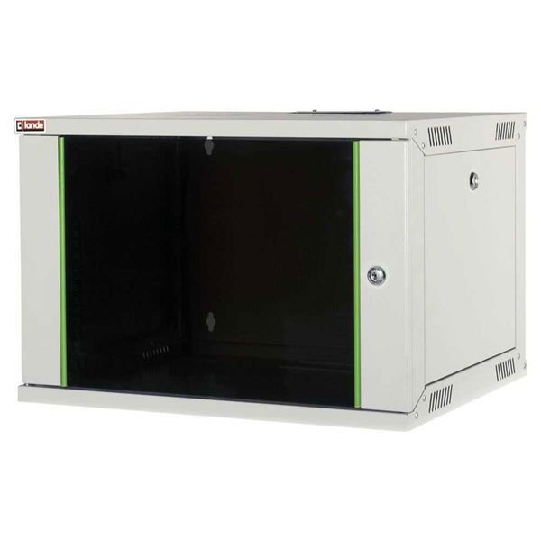 Lande LN-EUBOX12U5460-LG-1 EURObox 19&quot; 12U 540x600 szürke fali rack szekrény