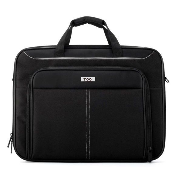 TOO 15,6&quot; fekete notebook táska fehér dekor csíkkal