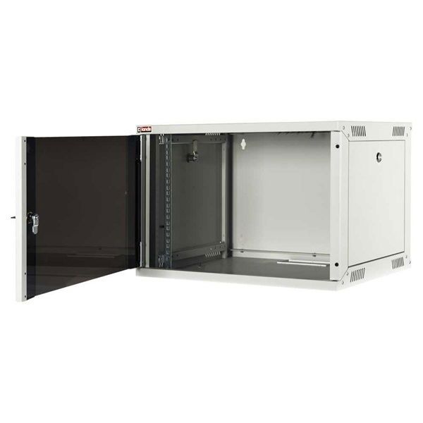 Lande LN-EUBOX07U5445-LG-1 EURObox 19&quot; 7U 540x450 szürke fali rack szekrény