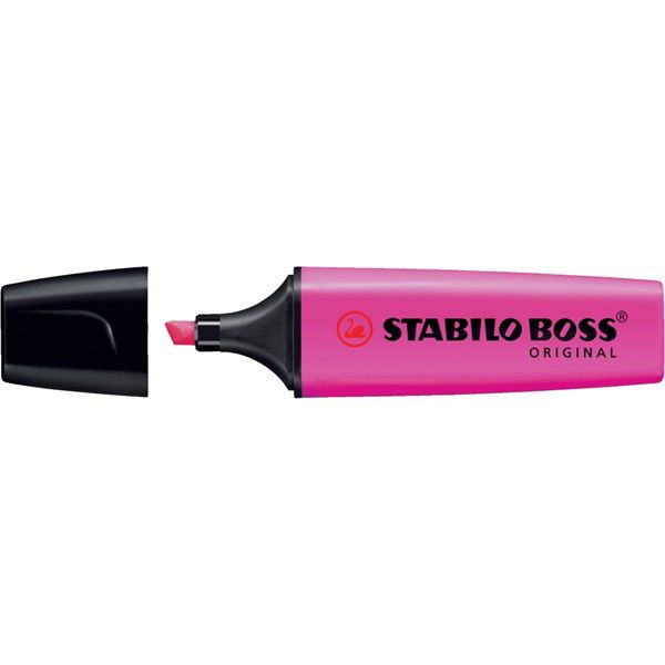 Szövegkiemelő 2-5mm, vágott hegyű, STABILO Boss original ciklámen