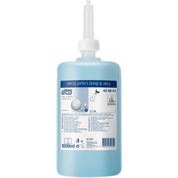 Folyékony szappan 1 liter pipere S1 Tork_420601 kék