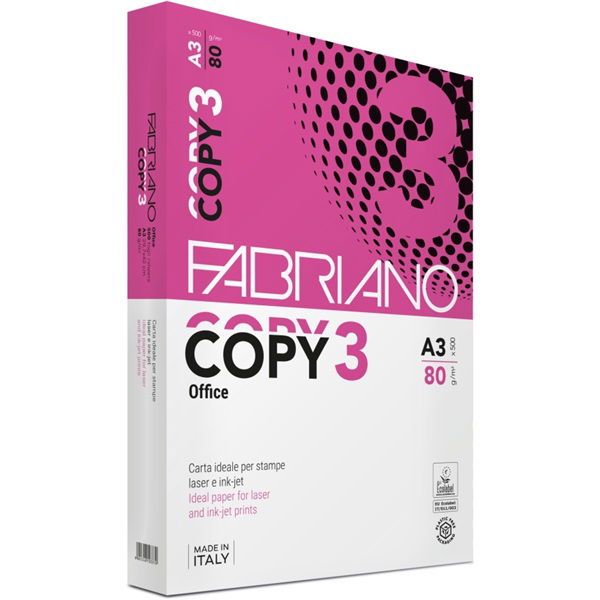 Másolópapír A3, 80g. Fabriano Copy 3, 500 ív/csom