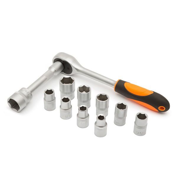 Handy dugókulcs készlet - 10857B (12 db-os, 1/2&quot;, 10-24 mm)