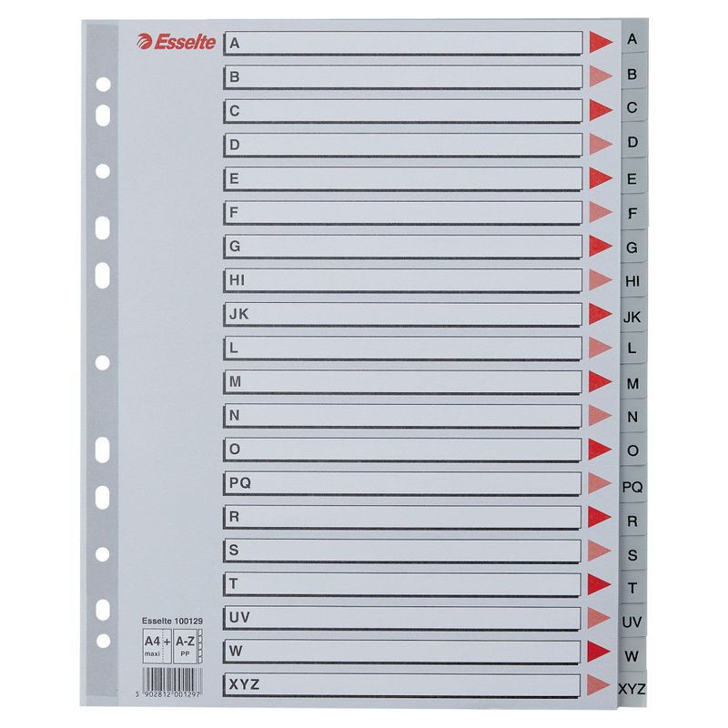 Esselte Műanyag regiszter A-Z, A4 Maxi