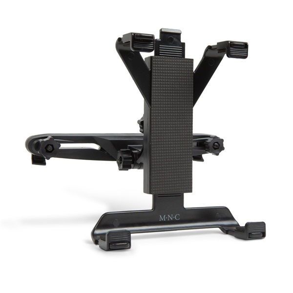 MNC 55009B univerzális 7-10&quot; fekete fejtámlára rögzíthető tablettartó