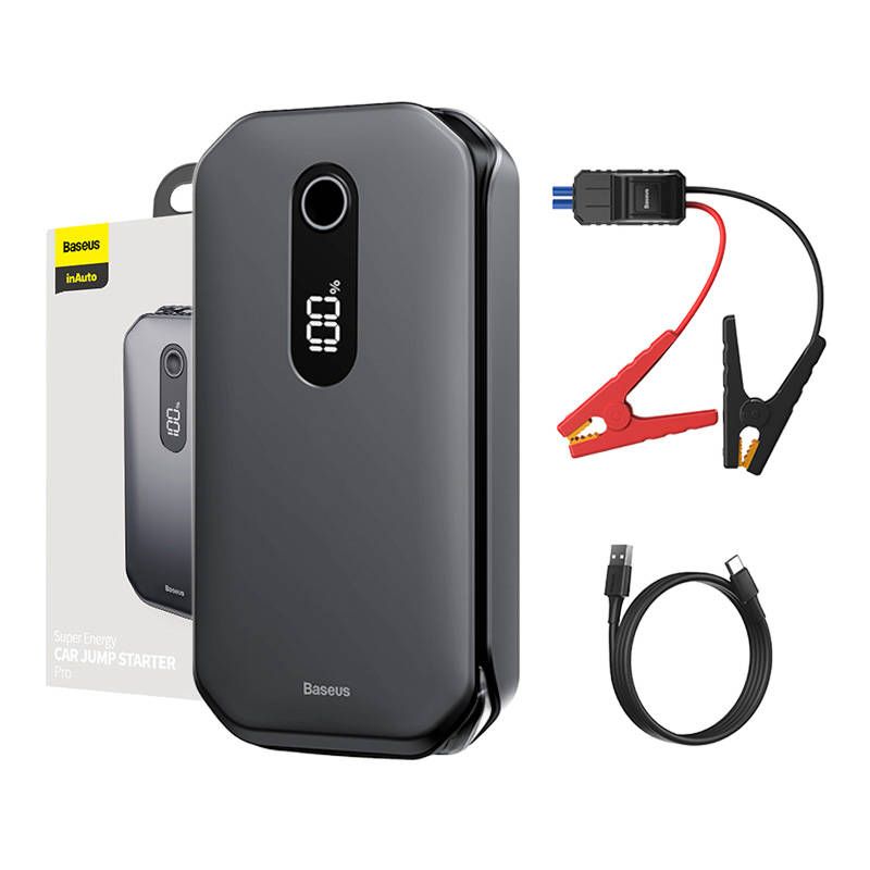 Baseus Super Energy Car Jump Starter 12000mAh PowerBank Black