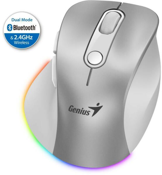 Genius  Ergo 9000S Pro ezüst vezeték nélküli egér