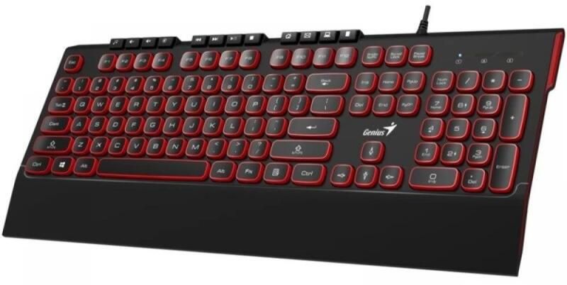 Genius SlimStar 280 HUN USB fekete-piros billentyűzet